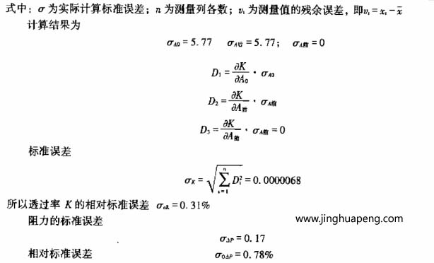 日皮免费视频效率和阻力试验该日皮免费视频计算结果及误差