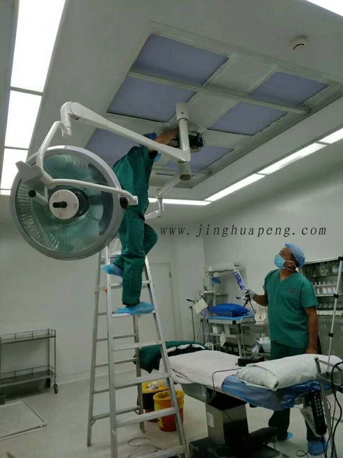 医院洁净手术室高效空气日皮免费视频安装完毕