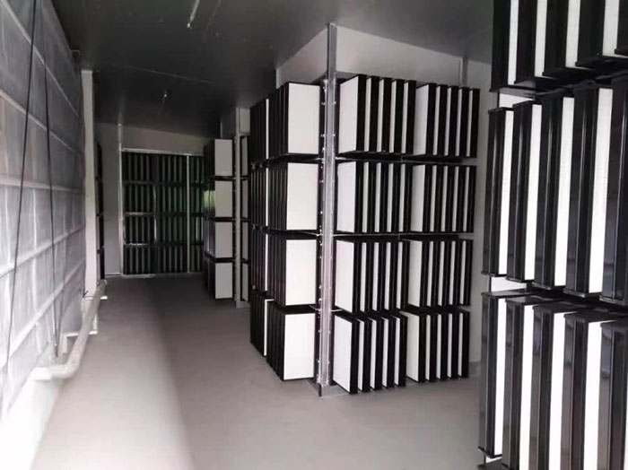 养殖防疫型空气日皮免费视频|养猪场初中高效日皮免费视频|箱式|组合式中效日皮免费视频安装现场实图